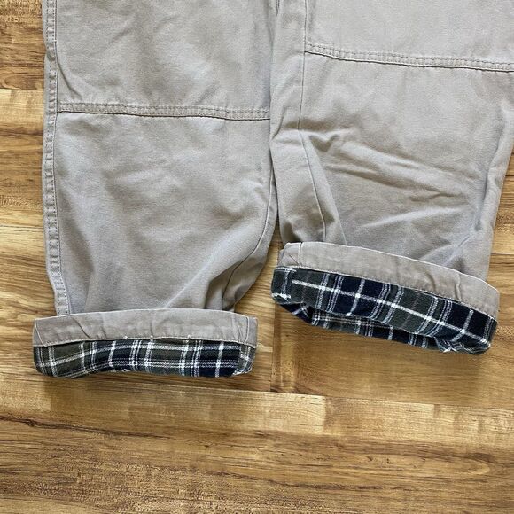 GUIDE GEAR Mens 32x30 Khaki Flannel Lined Cargo Canvas Outdoor Warm Winter Pants - Picture 14 of 16